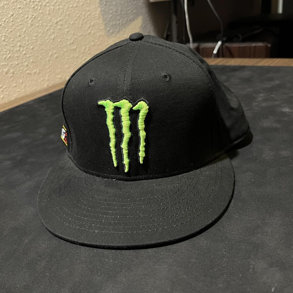 Vintage Monster Energy Snap Back Hat Basketball Big 3 Limited Motocross Red Bull